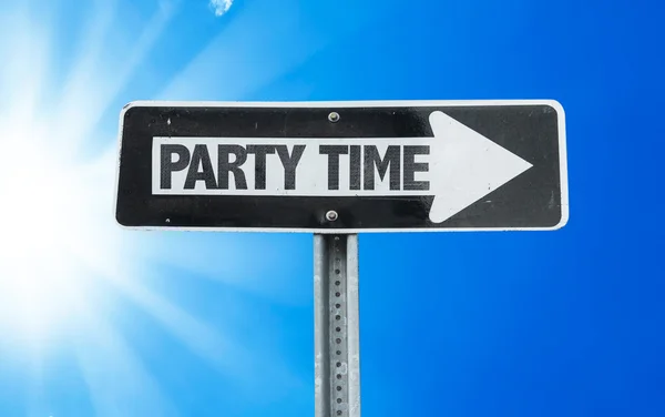 Party Time kierunku znak — Zdjęcie stockowe
