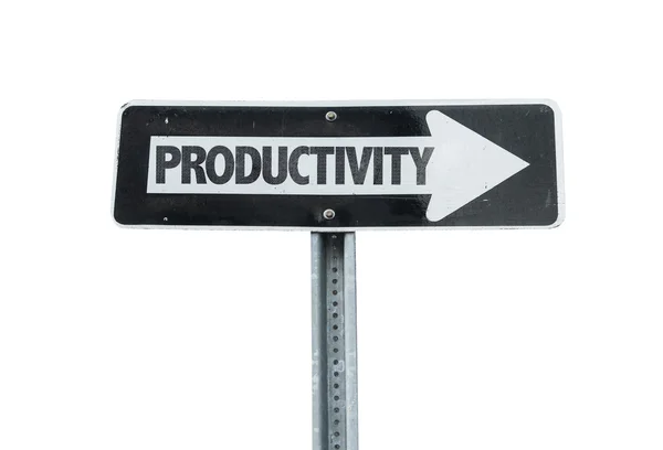 Productiviteit richting teken — Stockfoto