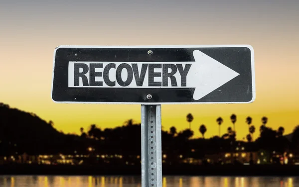 Recovery direction sign — Stock Photo, Image