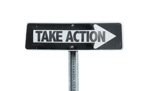 Take Action direction sign — Stock Photo, Image