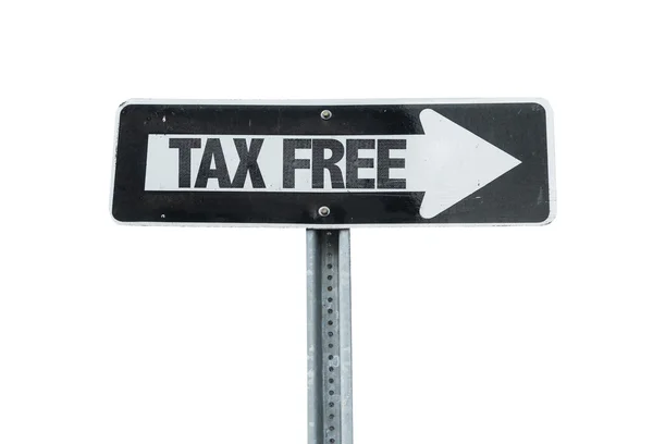 Tax Free direction sign — Stock Photo, Image