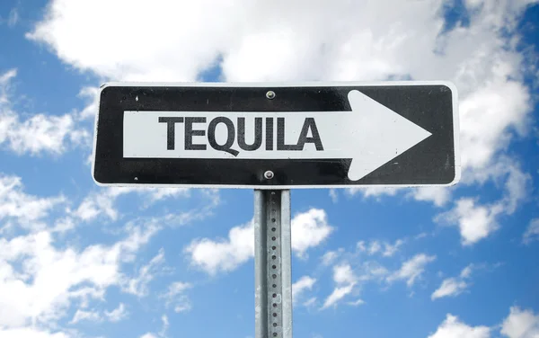 Panneau de direction de la tequila — Photo