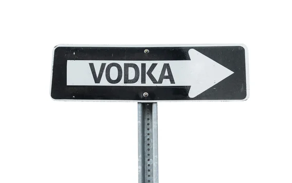 Señal de dirección de vodka — Foto de Stock