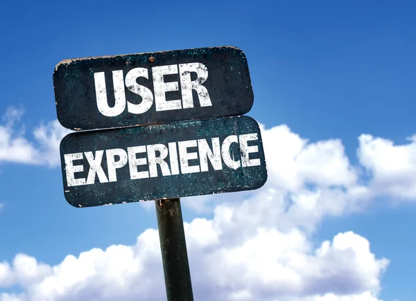 User Experience Zeichen — Stockfoto