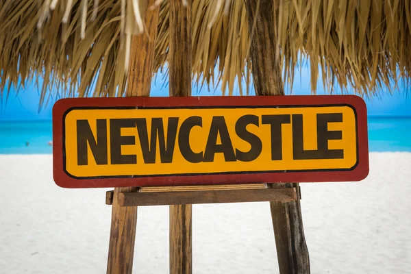 Newcastle text sign — Stock Photo, Image