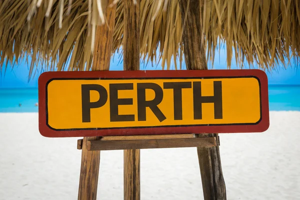 Perth sinal de texto — Fotografia de Stock