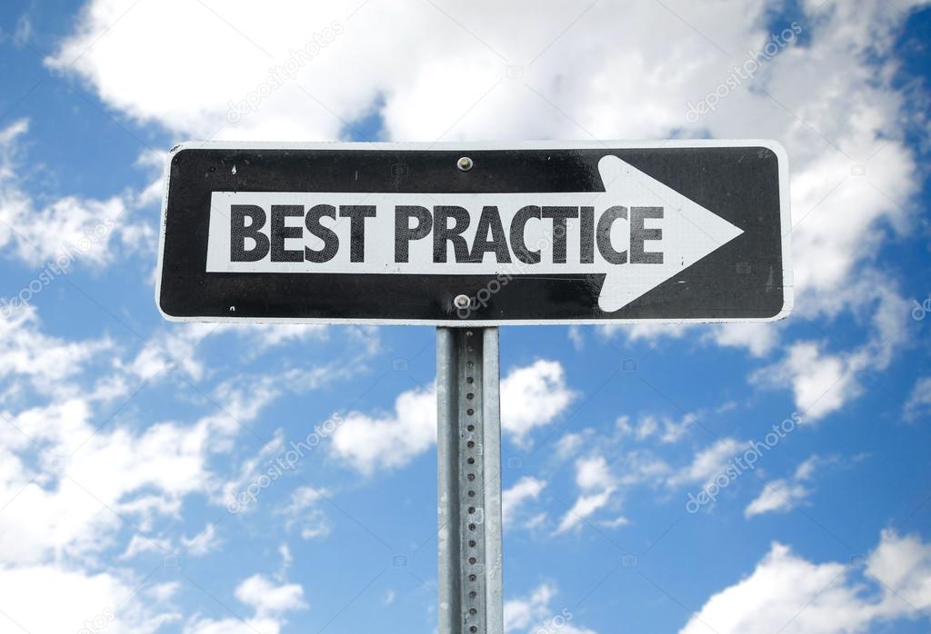 Best Practice direction sign