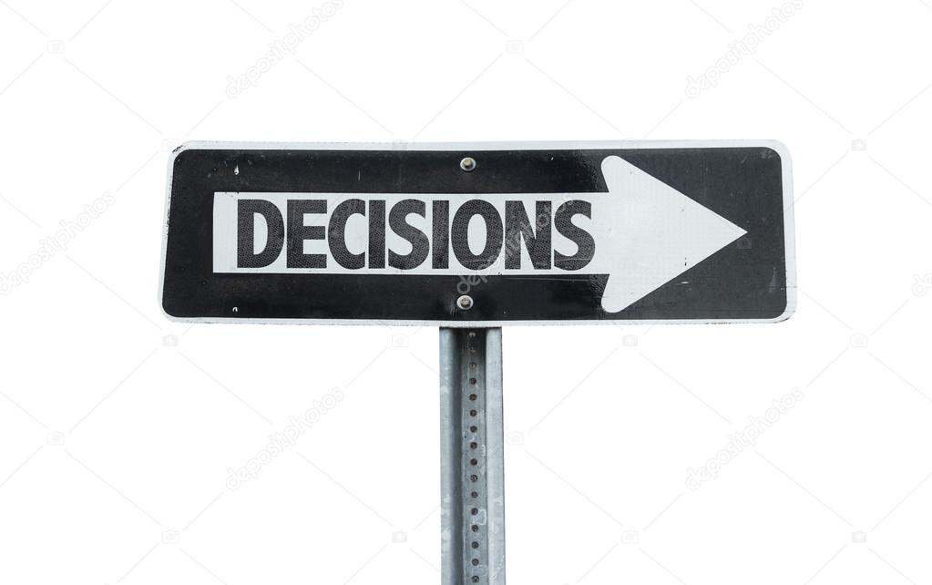 Decisions direction sign