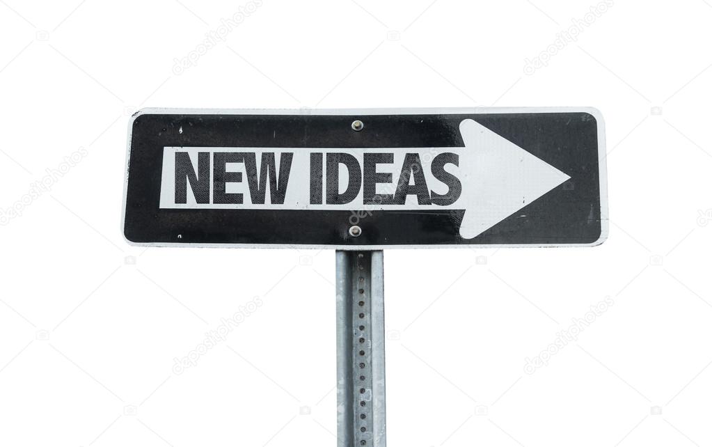 New Ideas direction sign