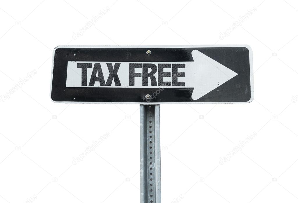 Tax Free direction sign