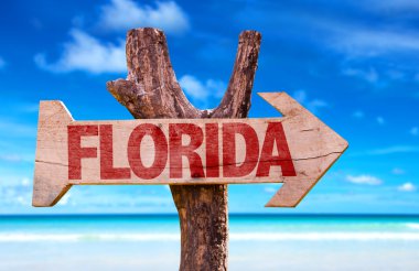 Florida wooden sign clipart