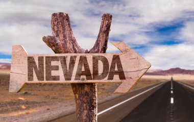 Nevada ahşap işareti