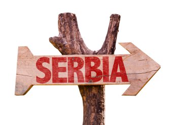 Sırbistan ahşap işareti