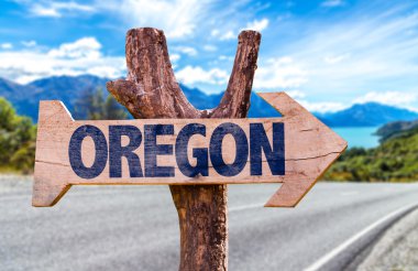 Oregon ahşap işareti