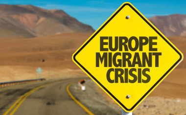 Europe Migrant Crisis sign clipart