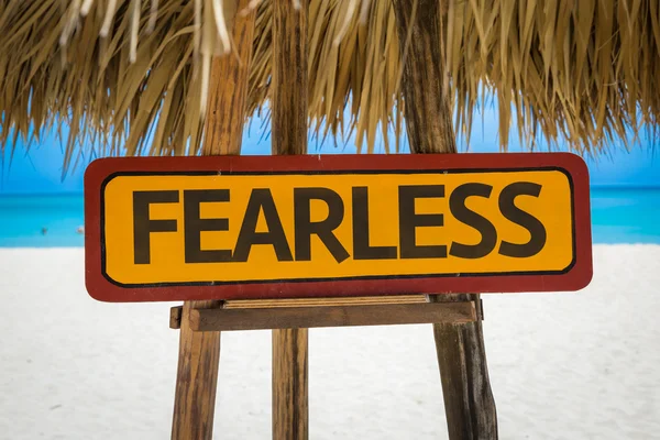 Fearless text sign — Stock Photo, Image