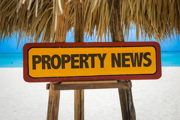 Property News sign — Stock Photo, Image