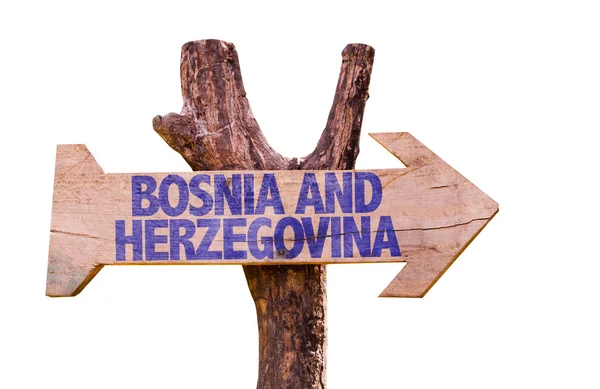 Bosnia and Herzegovina wooden sign — Stock Photo, Image