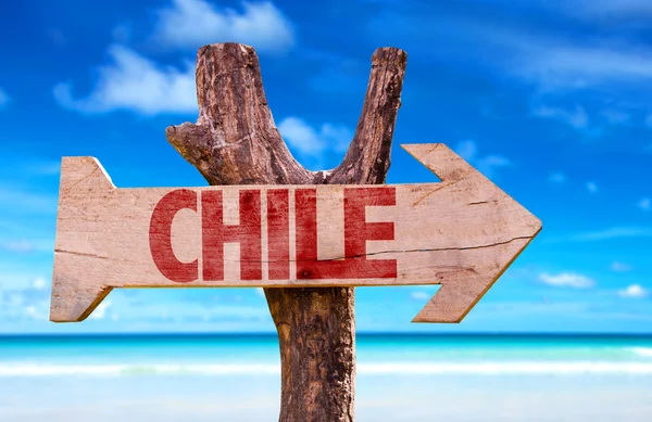 Chile wooden sign — Stock Photo, Image