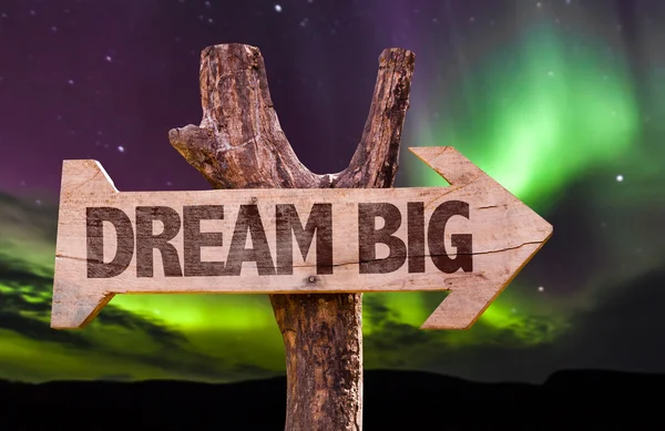 Dream Big richting teken — Stockfoto