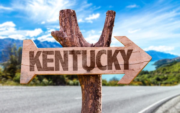 Kentucky ahşap işareti — Stok fotoğraf