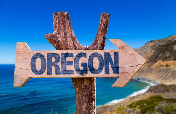 Oregon ahşap işareti — Stok fotoğraf