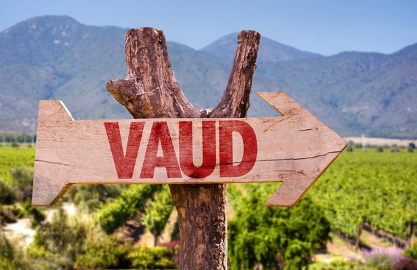 Vaud wooden sign — Stock Photo, Image