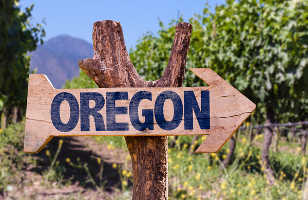 Oregon wooden sign