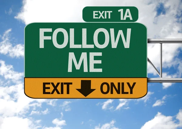 Follow Me road sign — Stock Photo, Image