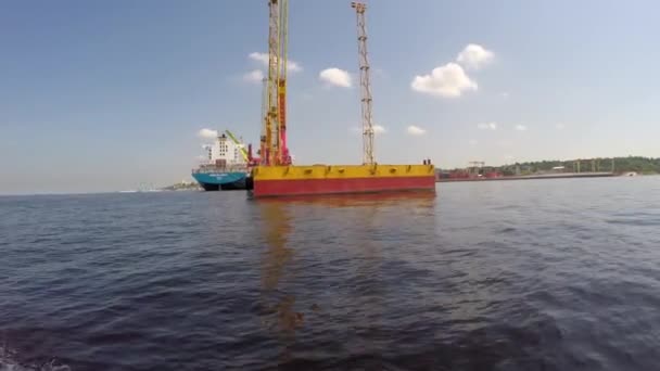 Manaus berakodás dokk és a konténerek, Brazília — Stock videók