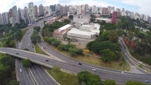 Парк Ибирапуэра города Сан-Паулу — стоковое видео