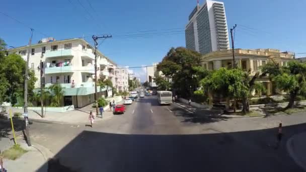 Driving in Havana, Cuba — Stock Video