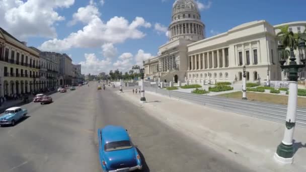 Eski Havana, Küba'da sürüş — Stok video