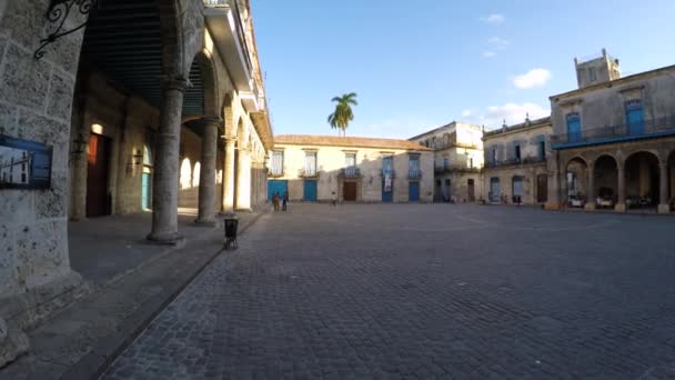 Διάσημη πλατεία στις Αβάνα, Κούβα — Αρχείο Βίντεο