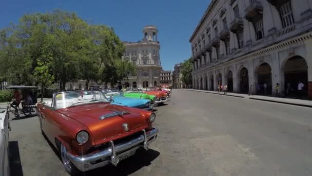 Улицы Старой Гаваны — стоковое видео