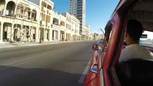 Guidare a L'Avana, Cuba — Video Stock