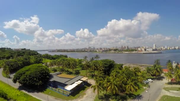 Panoramisch uitzicht van Cuba eiland — Stockvideo