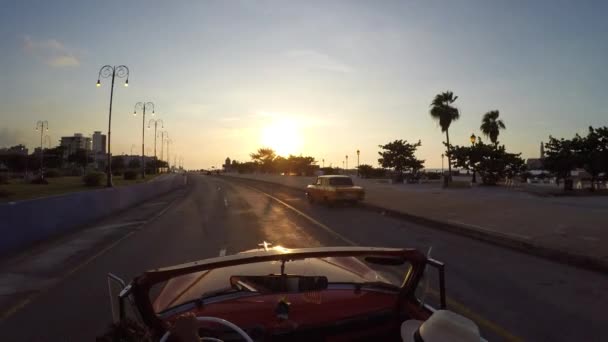 Fahren in havana, kuba — Stockvideo