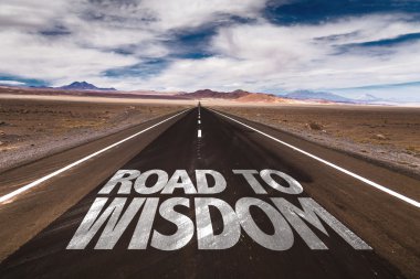 Road to Wisdom written on road clipart