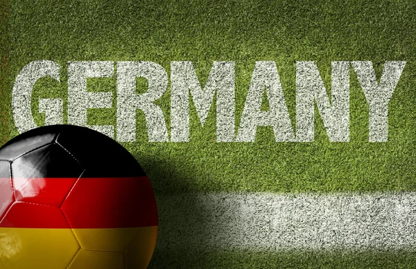 Bandeira da Alemanha em bola — Fotografia de Stock