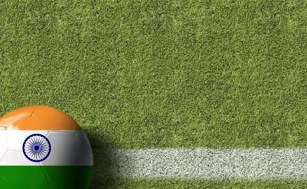 India flag on Ball — Stock Photo, Image