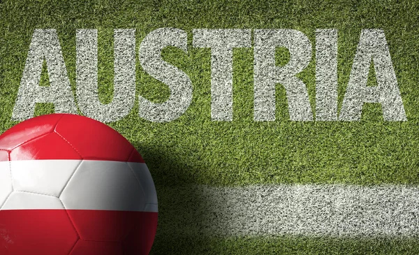 Oostenrijk vlag op bal — Stockfoto