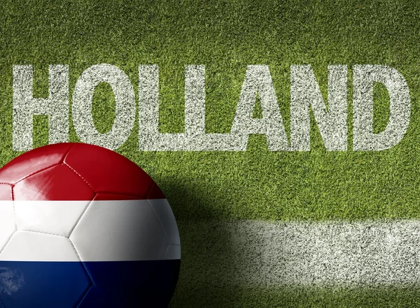 공에 네덜란드 깃발 — 스톡 사진