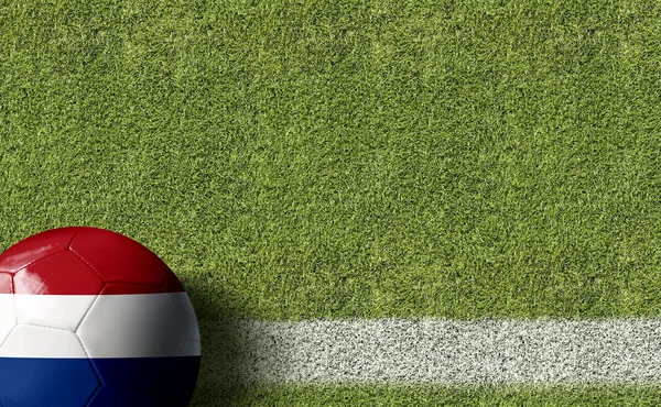 Niederländische Flagge auf Ball — Stockfoto