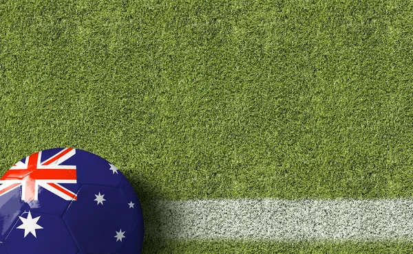 Australia flag on Ball — Stock Photo, Image
