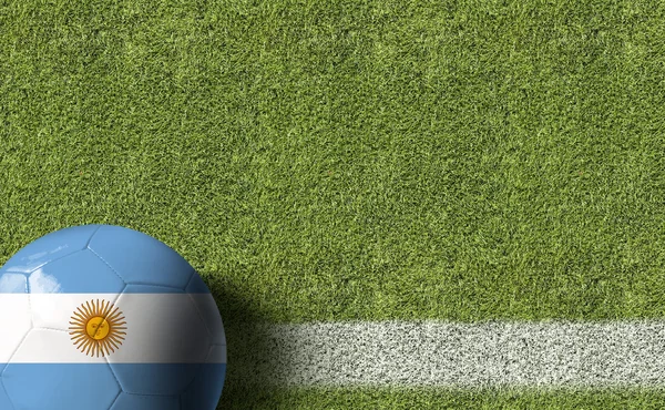 Argentina flag on Ball — Stock Photo, Image