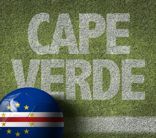 Cape Verde text with Ball — Stock Photo, Image