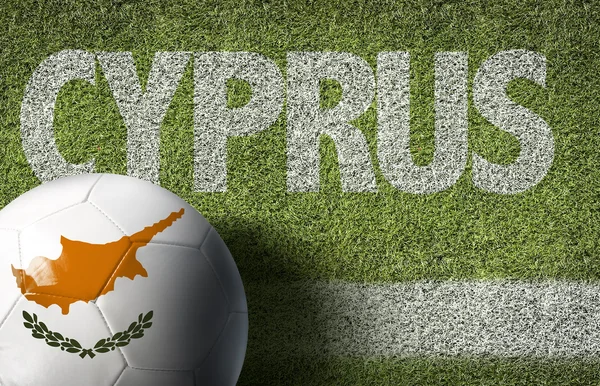 Кипр слово с мячом — стоковое фото