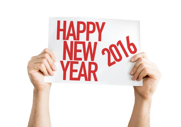 Happy New Year 2016 placard — Stock Photo, Image