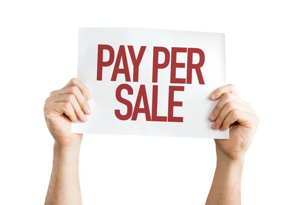 Plakkaat met Pay Per Sale — Stockfoto
